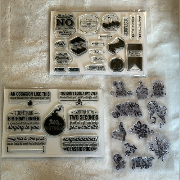 Large Acrylic Stamp Set (Stampin Up, Close to my Heart & others) - Picture 4 of 9